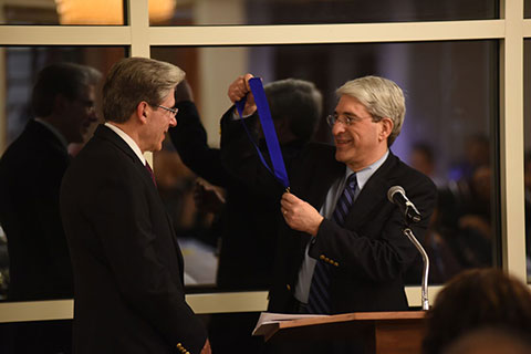 President Frenk Receives Bouchet Leadership Award Medal